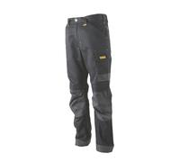 Pantalon de travail DEWALT Louisiana noir, taille 44 longueur 79 cm