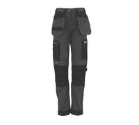 Pantalon de travail DeWalt Roseville pour femme, gris/noir, taille 42 ( 87-92 cm) longueur 73 cm