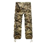Pantalon de travail droit pour homme, quatre camouflages, pantalon vert militaire, grande taille, pantalon décontracté, multi-poches, léger, pour le travail en plein air, jaune, 46