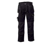 Pantalon de travail en toile sergée teXXor - Pantalon de sécurité, panama canvas, noir, 20-004311-94