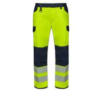 Pantalon de travail extensible avec genouillères et bandes réfléchissantes Velilla Bleu L