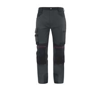 Pantalon de travail extensible M5PA3STR Delta Plus noir et gris, taille 50-52 longueur 82cm
