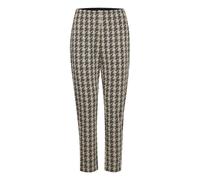 Pantalon de travail femme Ichi Kate Houndstooth Marron XS