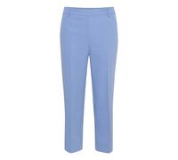 Kaffe - Pantalon Taille Haute Coupe Courte Ebb and Flow - Femme - Pantalons - Bleu - Taille: 34 FR