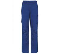 Pantalon de travail femme WK. Designed To Work - royalblue - coupe droite - zéro métal - multipoches 36