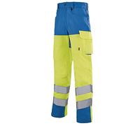 Pantalon de travail haute visibilité IRIS WORK VISION 2 jaune fluo/bleu azur T6 LAFONT LA-1HVNXCP-6-592-6
