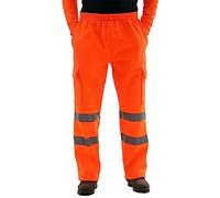 Pantalon De Travail Homme avec Bandes Réfléchissant Pantalon Cargo Homme avec Poche Taille Elastique Randonnée Jogging Sport Baggy Chasse Large Moto Tactique Grande Taille Ete Sudation