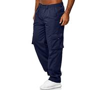 Pantalon De Travail Homme, Baggy Pantalon De Randonnée Gym Décontractée Survetement Sports Multi-Poches, Pantalon Cargo Homme Pantalons Jogging de Travail Sport Survêtement avec Poches Fonctionnelles