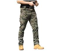 Pantalon de Travail Homme Cargo Multipoches Zippé Pantalon Tactique pour Casual Activités en Plein Air Jogging Cargo Homme