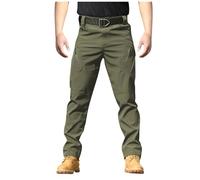 Pantalon de Travail Homme Cargo Multipoches Zippé Pantalon Tactique pour Casual Activités en Plein Air Jogging Cargo Homme