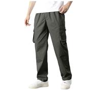 Pantalon De Travail Homme Cargo Stretch Taille Elastique Décontracté Léger Été Pantalon Résistant Extérieur Sécuritaire Casual Pour Sortie Avec Cordon De Taille Et Poches Utilitaires (XXXXXXL)