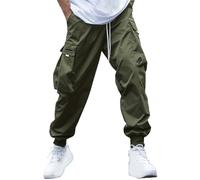 Pantalon De Travail Homme Chantier Pantalon De Travail Grande Taille pour Hommes, Pantalon Décontracté pour Hommes, Multi-Poches, Cordon De Serrage Pantalons De Sécurité Pantalon Traqueur Chasse