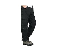 Pantalon de Travail Homme Chantier Tenue D'intérieur Training Pantalon Softshell Training Elastique de Randonnée Extensible Hiver de Ville Cargo Homme Noir S