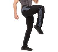 Pantalon de Travail Homme entièrement Stretch Berlin Pro pour Hommes avec Poches pour genouillères - Noir-Gris, 64