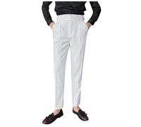 Pantalon De Travail Homme Naples Straight Slim Fit Pantalon De Travail Homme Affaires Commerciales Avec Italian Paris Buttoned Pantalon Homme Taille Haute Western Sans Repassage Casual Pants