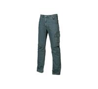 Jean U-Power pour Homme, Design Rouille, Pantalon Coupe Droite, Tissu en Coton Confortable, Coupe ajustée, Tenue décontractée, Multi_Poches, Pantalon à Jambe Droite (Rust Jeans 44)