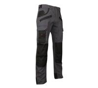 Pantalon de travail multipoches à genouillères Gris/Noir 1261 ARGILE - LMA
