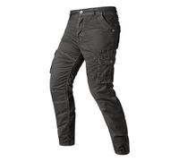 Pantalon de travail long pour homme - Pantalon cargo avec poches multiples - Pantalon d'extérieur avec bouton vers le bas - Pantalon de loisirs résistant à l'abrasion - Coupe ajustée - Pantalon de