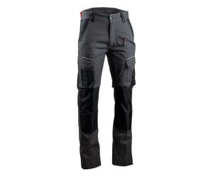 Pantalon de travail multi poches stretch + poches genoux GRIS NUIT - COSMOS 1806 - LMA
