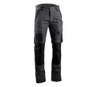 Pantalon de travail multi poches stretch + poches genoux GRIS NUIT - COSMOS 1806 - LMA 42