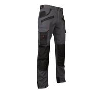 Pantalon de travail multipoches à genouillères Gris/Noir 1261 ARGILE - LMA