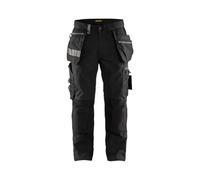Pantalon de travail multipoches flottantes artisan Blaklader STRETCH Noir 42