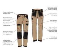 Pantalon de travail multipoches RULER WORK ATTITUDE gris/noir T5 - LAFONT - LA-1ATTUP-6-2279-5 G