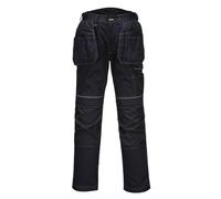 Pantalon de travail multipoches Stretch Holster avec emplacement genouillères PW3 Portwest Noir 40