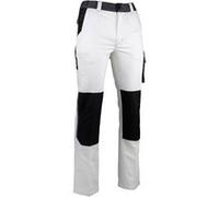 Pantalon de travail VAISSEAU multipoches blanc/gris T36 - LMA LEBEURRE - 1850-T36