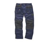 Pantalon de travail Plus Scruffs, bleu marine, taille 40, longueur 81 cm