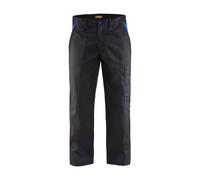 Pantalon de travail polycoton Blaklader Industrie bicolore Noir Poches Bleues 42