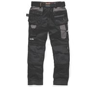 Pantalon de travail Pro Flex Holster Scruffs, noir, taille 46, longueur 76 cm