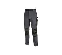 Pantalon de travail slim résist en nylon gris foncé ATOM TM U-Power