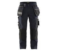 Blaklader 159013438699C54 Pantalon de travail élastique Bleu marine foncé/noir Taille C54