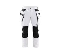 Pantalon peintre stretch 4D poches flottantes Blanc/Gris foncé 10791645 - Taille au choix
