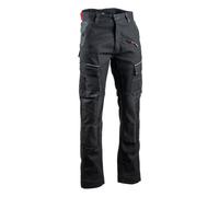 Pantalon de travail stretch Cortex avec poches genouillères - Noir - LMA - 1783