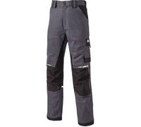 Pantalon de travail stretch poches genouillères GDT PREMIUM homme - Gris / Noir 42