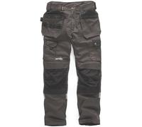 Pantalon de travail Trade Stretch Scruffs, gris et noir, taille 50, longueur 81 cm