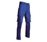 Pantalon de travail type treillis en polycoton, bleu Bugatti, taille 44