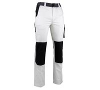 Pantalon de travail VAISSEAU multipoches blanc/gris T48 - LMA LEBEURRE - 1850-T48
