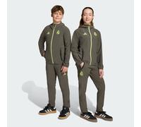 Pantalon de voyage Real Madrid Tiro 25 Competition Vis Tech Enfants Utility Grey / Semi Frozen Yellow 9-10A
