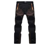 Pantalon de VTT pour homme - Pantalon de randonnée imperméable avec poches zippées - Pantalon d'alpinisme à séchage rapide - Pantalon extensible pour l'extérieur - Pantalon de marche léger pour homme