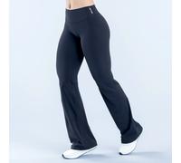 Pantalon de yoga évasé taille haute pour femme, effet push-up, doux et extensible, idéal pour la gym, la course, le quotidien et l'entraînement, avec logo, haute qualité CK333--5