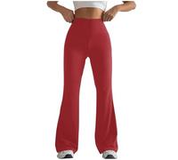 Pantalon de Yoga Femme Fluide Taille Haute Legging de Sport évasé Booucut Leggings Décontracté Pantalon pour Fitness Sport Gym Yoga Danse