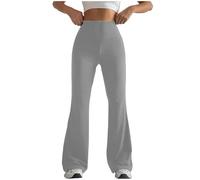 Pantalon de Yoga Femme Fluide Taille Haute Legging de Sport évasé Booucut Leggings Décontracté Pantalon pour Fitness Sport Gym Yoga Danse