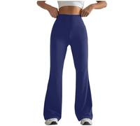 Pantalon de Yoga Femme Fluide Taille Haute Legging de Sport évasé Booucut Leggings Décontracté Pantalon pour Fitness Sport Gym Yoga Danse