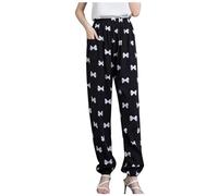 Pantalon De Yoga Femme Pants Jupe Été Ete Bleu Marine Fleuri Vetement Safari Leger 7/8 Fluide Pantacourt Chic Lin Noir Hippie Portefeuille a Nouer Et Elegant Plage Blanc Sarouel Legging Léger