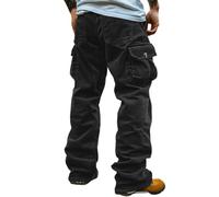 Pantalon De Yoga Homme Ski Yoga Classique Collant Travail Cachemire Leger Élastique Meilleurs Agée Fourré Plein Éclair Braguette Multipoches 30 Tactique Fonce XS