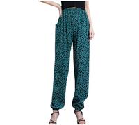 Pantalon De Yoga Vetements Femme Toile Été Thailande Lin Noir Fleuri Pantacourt Fluide Leger Grande Taille Haut Vetement Safari Senior Elastique Blanc Ete Tunique Indienne Sarouel Legging Indien