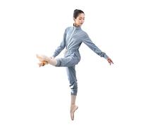 Pantalon D'éChauffement pour Ballet Pantalon d'échauffement de Ballet Veste Danse Combinaison d'exercices for Adultes(Blue,M)